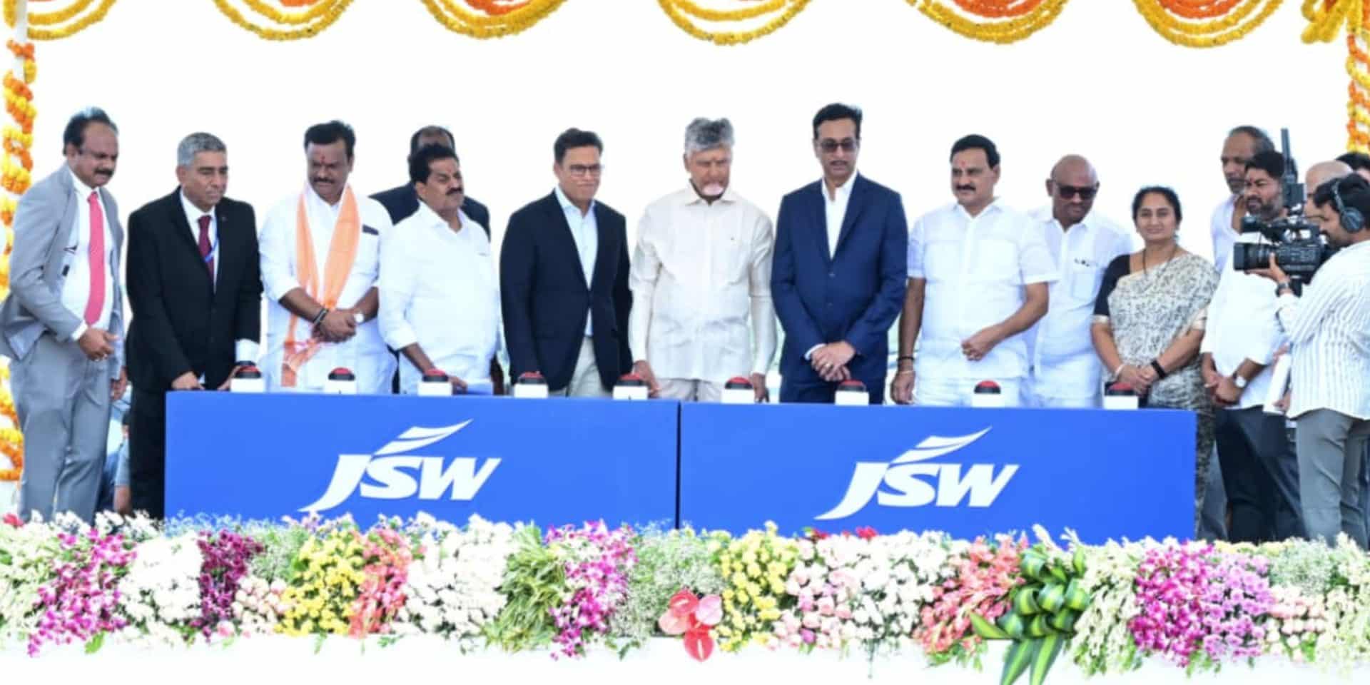 CM Naidu inaugurates JSW’s steel and power plants in Andhra Pradesh